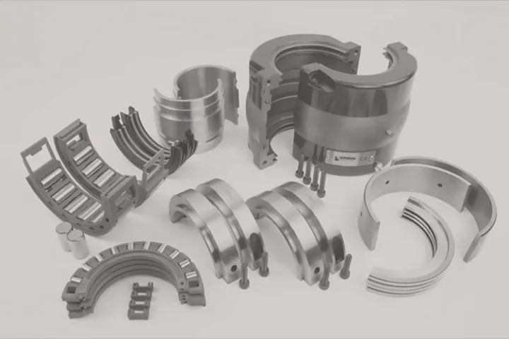Bowman Advanced Split Roller Bearing with patented 3D-printed cage