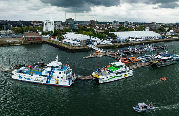 Bowman team meeting workboat operators at Seawork 2025 Bowman team meeting workboat operators at Seawork 2025