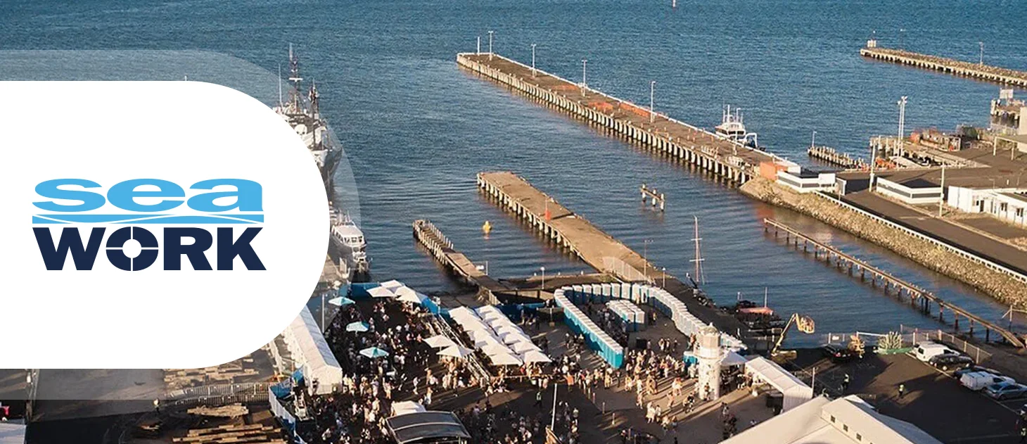Bowman stand at Seawork 2026 commercial marine event